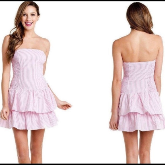 Lilly Pulitzer Elinor Hotty Pink Lucky Seersucker